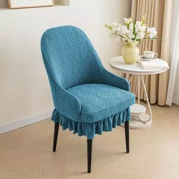 Однотонный защитный чехол для стула, нескользящий, пыленепроницаемый, устойчивый к грязи, универсальный эластичный чехол для стула для кухни