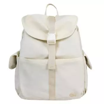 Однотонный женский рюкзак, студенческий школьный рюкзак, мужской дорожный рюкзак большой вместимости Small белый
