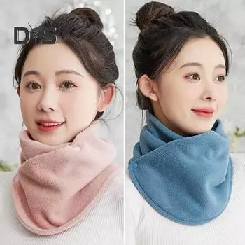 Однотонный женский шарф из утолщенного бархата, теплый шарф с застежкой на пуговицы, быстросохнущий, впитывающий пот шарф-обертка чёрный