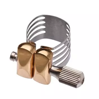 Одновинтовая регулировочная лигатура для саксофона Компактная прочная лигатура для саксофона сопрано for alto серебряный