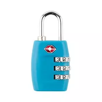 Одобренные TSA замки для багажа Практичные замки для чемоданов Дорожные замки 3-значные кодовые навесные замки для дорожной сумки Шкафчики для спортзала светло-синий