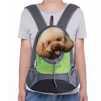 Одобренный авиакомпанией дышащий рюкзак-переноска для собак и кошек для езды на велосипеде, пеших прогулок, покупок S синий
