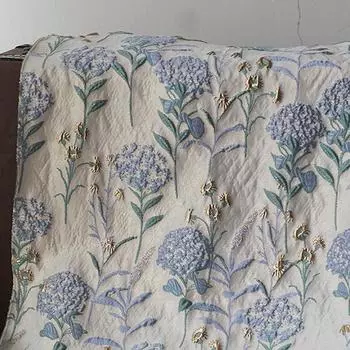 Одуванчик, Золотая шелковая жаккардовая ткань, рельефная текстура масляной живописи, простая и элегантная трехмерная ткань розовый