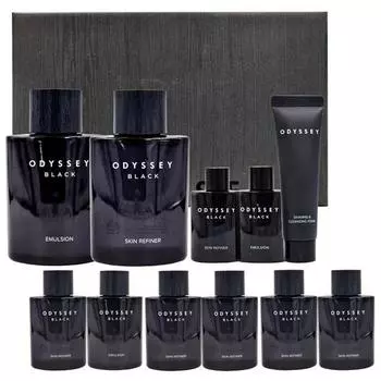 Odyssey Black Special 2-piece set special set + Black Skin Refiner 30ml x 3 + Black Emulsion 30ml x 3 x 1 gift