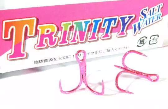 ODZ ZH-31 Тройной крючок Trinity Pink, размер 8 6 шт./упаковка (2377)