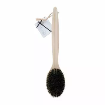 Oe Body Brush Wood Grain Высота 35 x Ширина x Высота 4 см Натуральное дерево Качество Кипарис Конский волос Мытье тела Сделано в Японии Коричневый Прибл.. 7,5