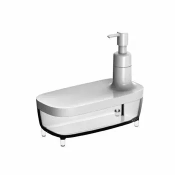 Oe Dispenser White Height x Width x Depth 8cm Smart Home II Soap Dispenser Kitchen Dishwashing Detergent Refill Sponge Tray Sponge Holder Made in