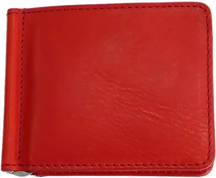 OE Money Clip Wallet Card Case Cowhide Italian Traditional Method Red [Creed] 312C987-30