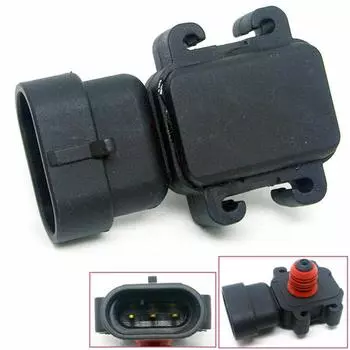 OEM 12571052 12615223 AS397 2131682 12614973 Датчик давления воздуха в коллекторе MAP для Cadillac GMC Chevy Pontiac для GM 96-11 чёрный