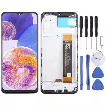 OEM LCD экран дигитайзер полная сборка с рамкой For Samsung Galaxy A04S SM-A047