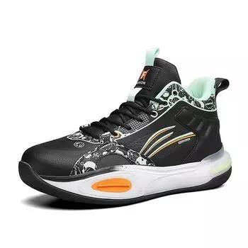 OEM Selected High Quality Material Upper Custom Brand Shoe Original Design logo EVA Wear-resistant Outsole Basketball Shoes 37 синий