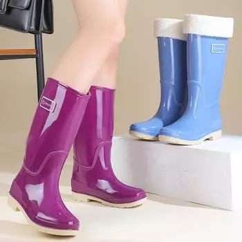 OEM Unique Design Men s Plastic Rubber Rain Boot Outdoor Rain Gear 39 фиолетовый
