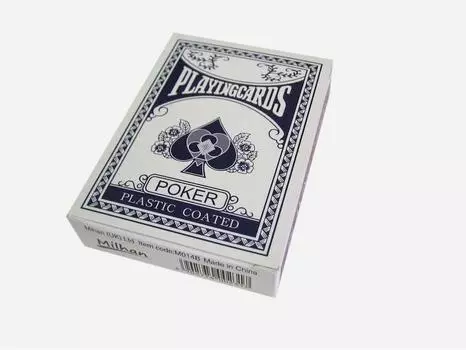Of 1 Decks Professional Plastic Coated Playing Cards Poker Size Blue Colour