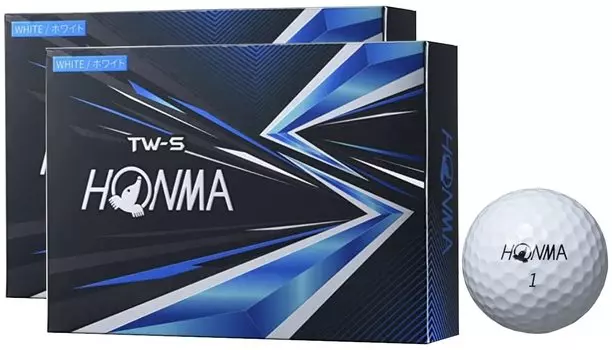 из 2 дюжин 24 мячей для гольфа Honma Golf 2021 года модели Белого цвета [Набор деталей] TW-S (2) белый
