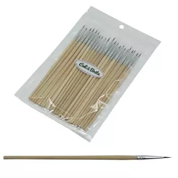 of 30 unpainted and characterless shaft Unpainted characterless thin plastic automobile single use Cali&Brita [Set brushes] shaft, brush, shaft,