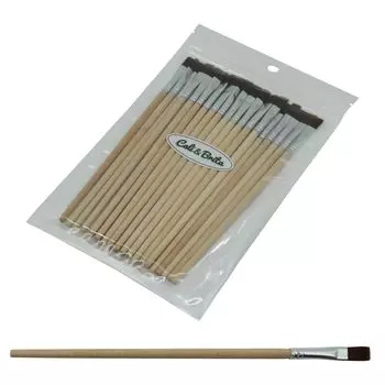 of 30 unpainted and characterless shaft Unpainted characterless thin plastic automobile single use Cali&Brita [Set brushes] shaft, brush, shaft,