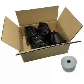 of 4 individually Receipt roll thermal paper Paper width 80mm x Outer diameter 80mm x Length 63m Thickness Core diameter 12mm Oji [Set packaged] 75