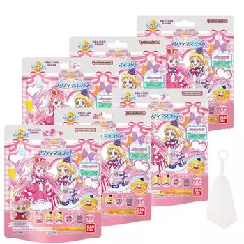 of Bath Bomb Bikkura Tamago Wandaful Pretty Mascot Bath Ball with bonus foaming net [Set 6] Purikure! розовый