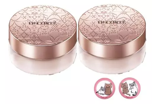 of Cosme Decorte Face Powder 20g piece with CRYSTAL POT original gift sticker [Set 2] (00 translucent) *1