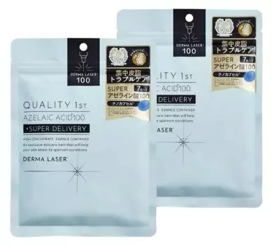 of Derma Laser Super AZ100 Intensive Sebum Trouble Care Mask 7 pieces x 2 [Set 2]