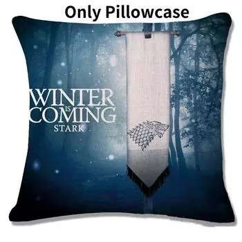 Of Game Thrones Family Badge Cotton Linen Pillow Cases Cushion Covers Decoration Winther Is Coming