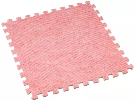 of Iris Ohyama Joint Mat Tile Carpet Pink Width 320 x Depth 320 x Height 6mm Carpet Type [Set 9] JTM-32(CPT)