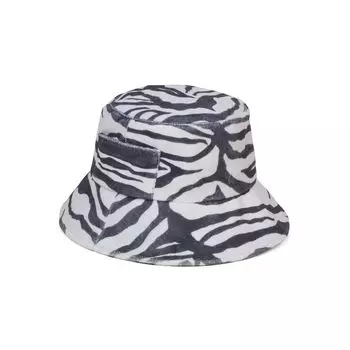 of Lack of Color Bucket Hat Hat Wave Bucket Hat Zebra Unisex [Lack Color] M-L