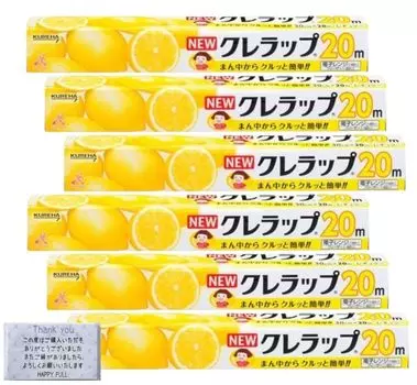 of New Clewrap NEW Clewrap Regular 30cm x 20m HAPPYFULL tissue included [Set 6] +