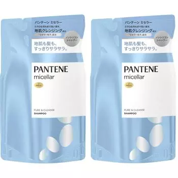 of Panthein Micellar Shampoo Pure Cleanse Refill 350ml x 2 [Bulk purchase/Set 2] Non-Silicone &