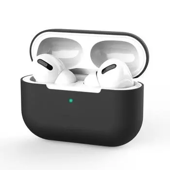 of Rooster Character Three-Generation Airpodspro2 Wireless Bluetooth Earbuds Case Four-Generation Five-Generation Silicone Drop-Resistant Hard Case Apple Airpods Pro Pure black