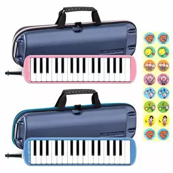 of sticker SUZUKI Melodion keyboard harmonica Blue 5 units [Set 5] [Do-Re-Mi included] FA-32B 32-key /