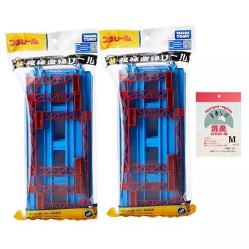 of Takara Tomy Pla Rail double track straight rail 4 pieces deodorizing bag [Set 2] R-04 (includes bonus)