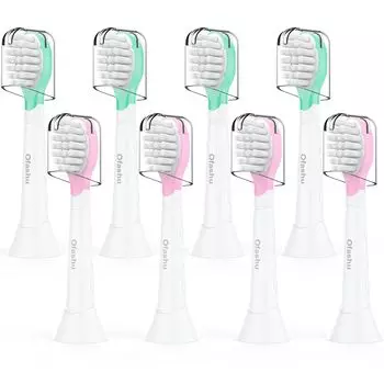 Ofashu Сменная щетка Сменная щетка для Philips Sonicare Electric Compact Сменная щетка Мини-набор из 8 штук для детей от 3 лет и старше Детская