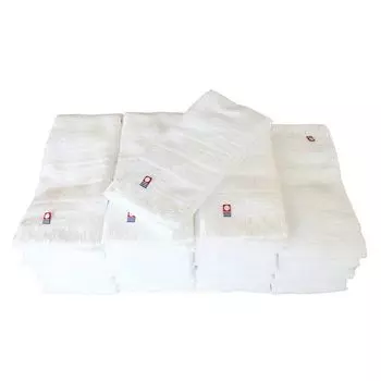 OFF Imabari Полотенце Shiro Kirari Роскошное полотенце для лица Сделано в Японии Набор из 20 небольших предметов Подарочные поздравления Новые поздравления Полотенце Сделано в Японии Белое Новогоднее белый