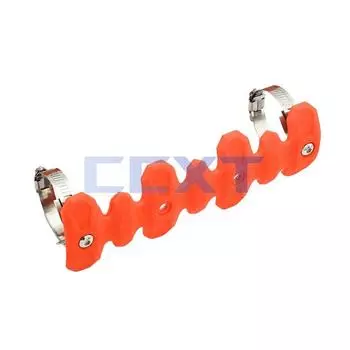 Off-Road Motorcycle Suitable for KTM Kvis North Sea CRF Four Stroke Exhaust Pipe Silicone Anti-Scald Heat Insulation Protective Cover Orange 220mm Oven Mitts glue