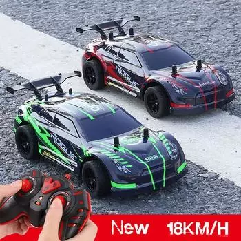 Off Road Rc Drift Car Spray Fog 1/24 4wd Fast 18 км/ч Электрический пульт дистанционного управления Автомобили с легким транспортным средством Комплект игрушек для мальчиков Подарок RC Car-R