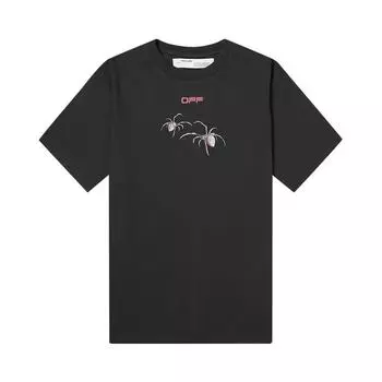 Off-White Arachno Arrow футболка с короткими рукавами черные/бордовые мужские топы OMAA038S201850011024 S