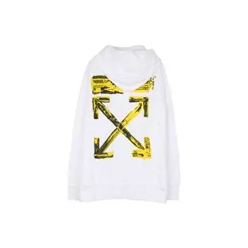 Off-White Arcylic Arrows Oversize Hoodie White Мужские топы OMBB057F19E300100160 M