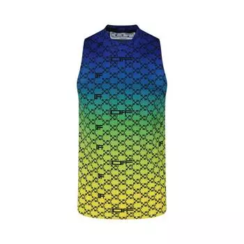 Off-White Athl Monogram Tank Многоцветные/черные мужские топы Многоцветные OMVA033S22FAB0018410 S