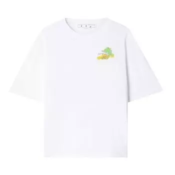 Off-White Brush Arrow Skate футболка белые/разноцветные мужские топы OMAA120S23JER0010184 XS