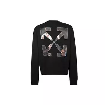 Off-White Caravag Angel Slim черные мужские топы с круглым вырезом OMBA025E20FLE0051010 XS
