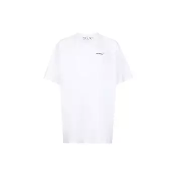 Off-White Caravag Arrow Over Футболка с короткими рукавами Белые мужские топы OMAA038C99JER0050110