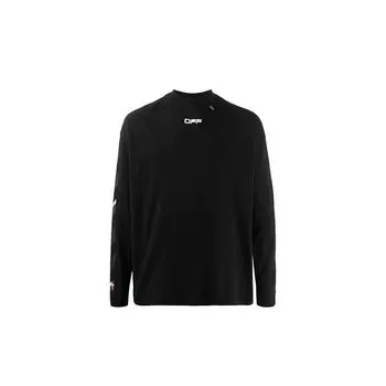 Off-White Футболка с длинным рукавом Caravaggio Arrows с религиозным принтом для мужчин, черная OMAB032S201850041088 XS