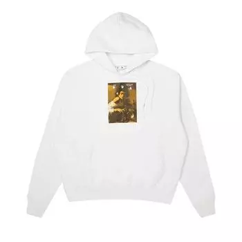 Off-White Caravaggio Boy Skate Hoodie, белые/разноцветные мужские топы OMBB085F21FLE0130184 M