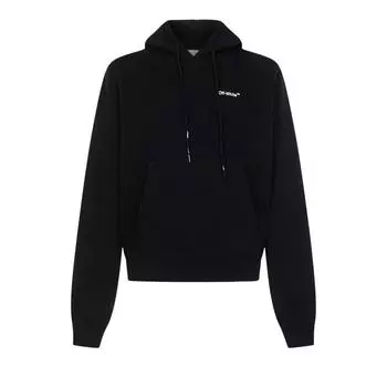 Off-White Caravaggio Crowning Over Hoodie Черный/Белый Мужские Топы OMBB037C99FLE0071001 L