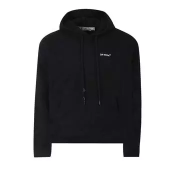 Off-White Caravaggio Deposition Over Hoodie Черно-белые мужские топы OMBB037C99FLE0101001 XS