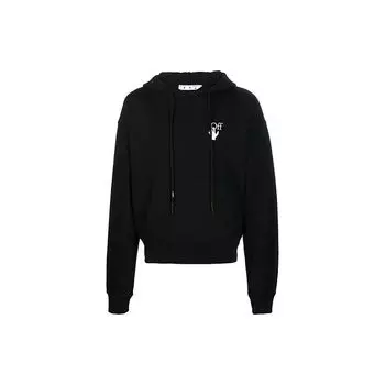 Off-White Caravaggio Over Hoodie Черные/Разноцветные мужские топы OMBB037F21FLE0091084 S