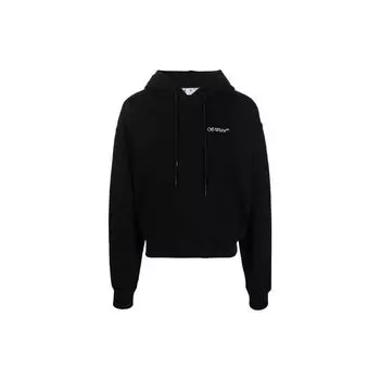 Off-White Черные/белые мужские топы Caravaggio Crowning Over Hood OMBB037S22FLE0071001 M