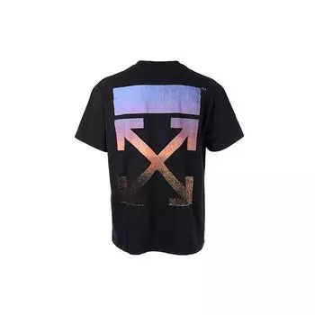Off-White Degrade Arrow Over Tee Черные/разноцветные мужские топы OMAA038F21JER0021084 S