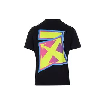 Футболка Off-White Degrade Thunder, черные мужские топы OMAA027F22JER0071070 M